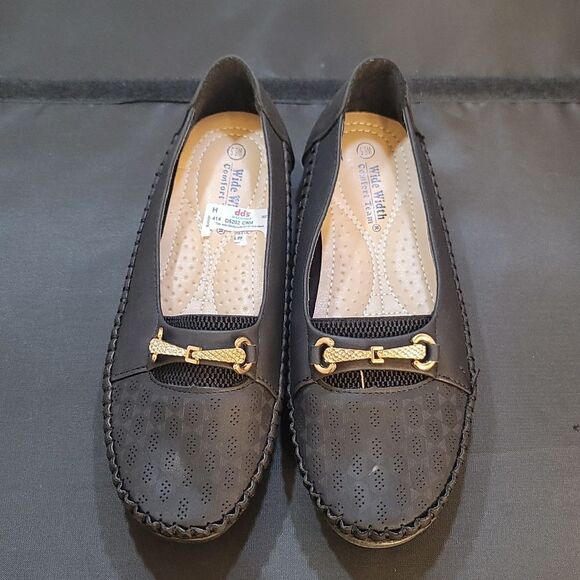 BRAND NEW TEAM WIDE WIDTH COMFORT SLIP-ON WOMEN"S FLAT - Picture 2 of 14